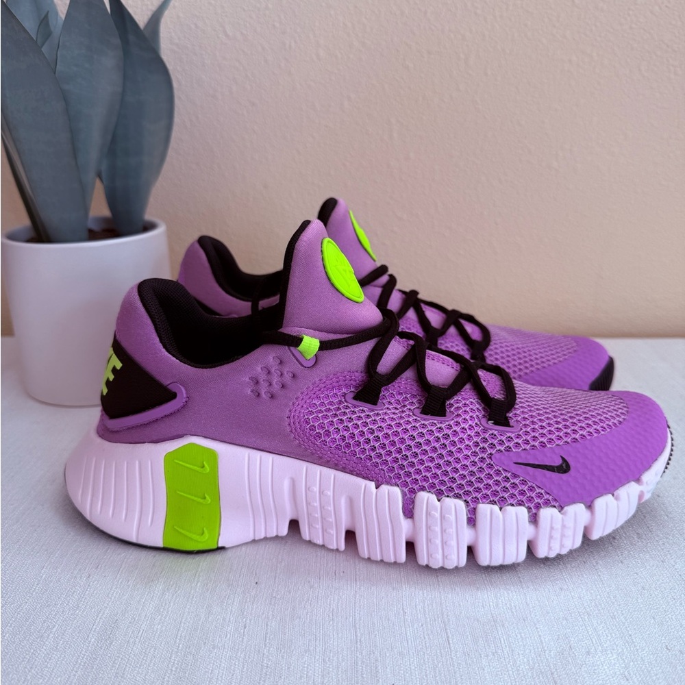 Nike Purple and Lime Athletic Sneakers